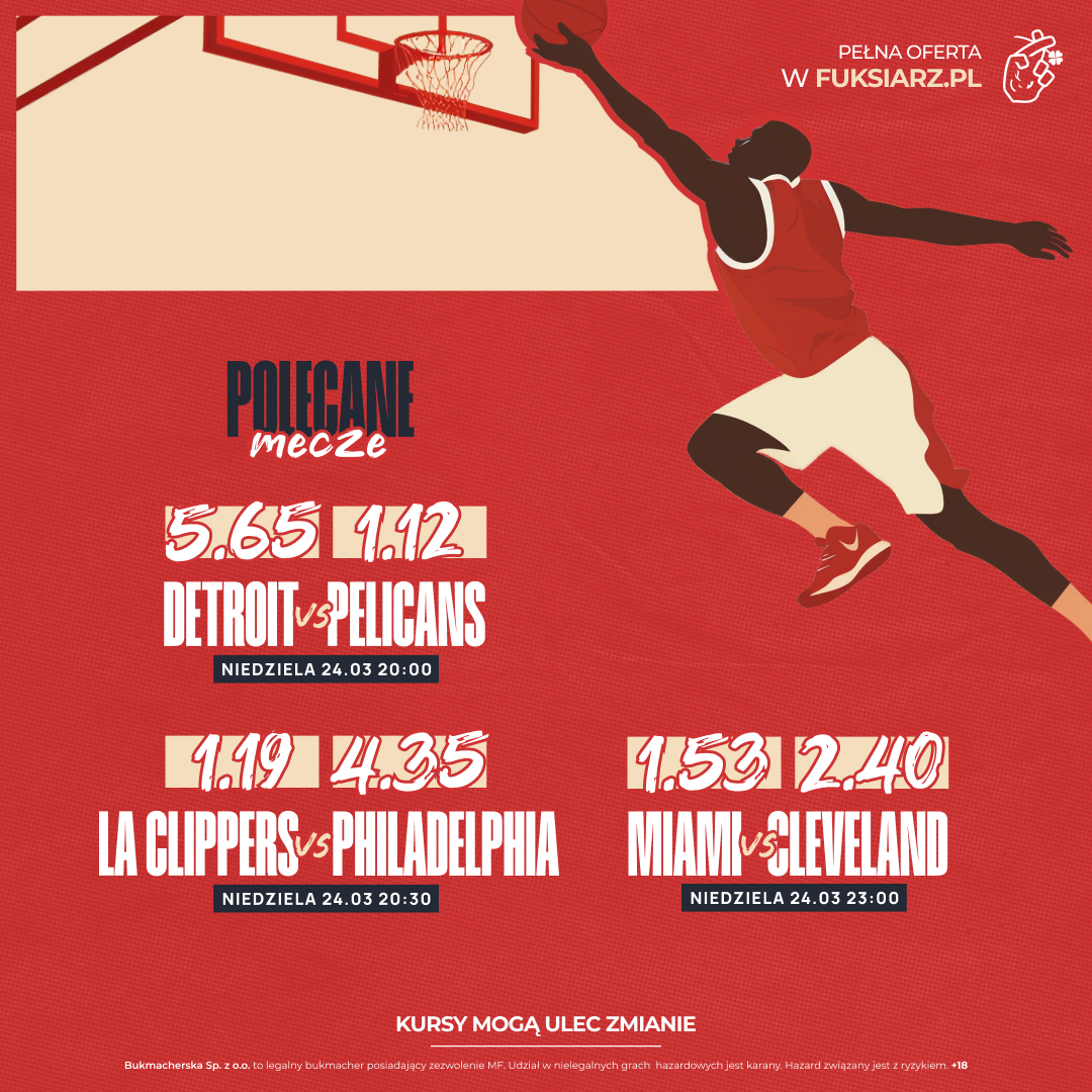 NBA: Niedzielny wieczór z NBA na żywo! Aż trzy mecze, zaczynamy o 20!