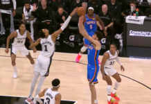 Wyniki NBA: Starcie Holmgrena z Wembanyamą i double-double Sochana, Warriors lepsi od Knicks