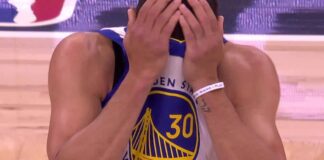 NBA: Draymond Green tym razem przegiął. Stephen Curry powstrzymywał łzy