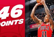 Wyniki NBA: Powrót Mitchella, 46 punktów DeRozana, Sabonis znów lepszy od Davisa