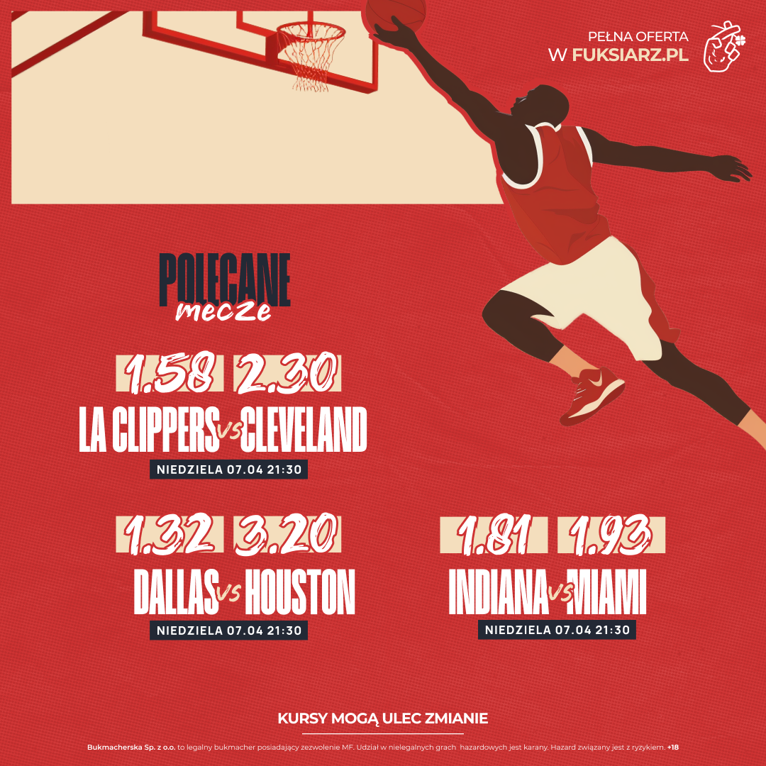 NBA: Niedzielny wieczór z NBA na żywo! Trzy mecze, a prawdziwy hit na deser!