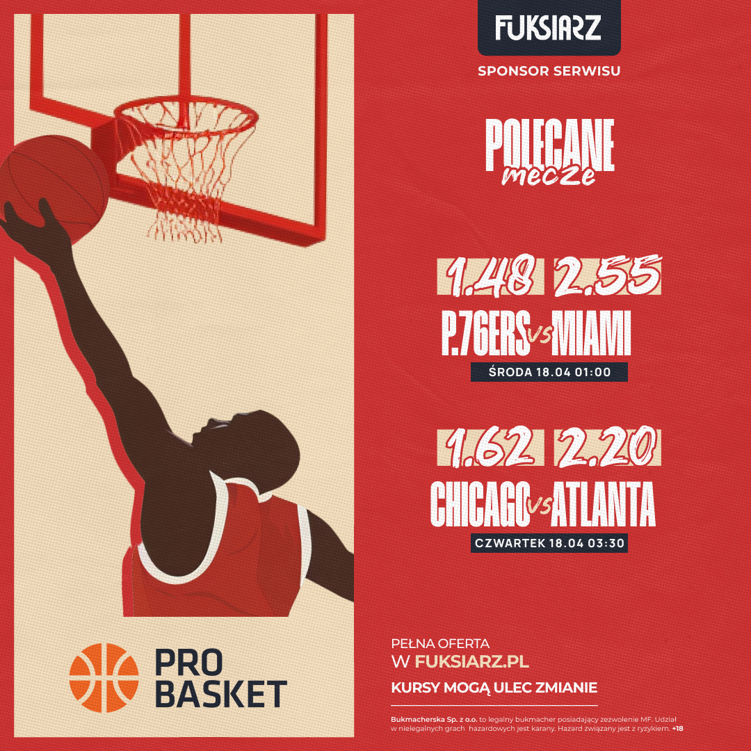 NBA: Sixers i Heat zawalczą o play-offy. Bulls i Hawks o to, by jeszcze nie kończyć sezonu