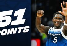 Wyniki NBA: 51 punktów Edwardsa, kontuzja Antetokounmpo, blamaż Suns