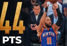 Wyniki NBA: 44 punkty Brunsona, 40 „oczek” Jokicia. Nuggets i Knicks na prowadzeniu