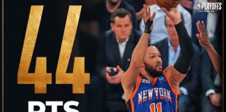 Wyniki NBA: 44 punkty Brunsona, 40 „oczek” Jokicia. Nuggets i Knicks na prowadzeniu