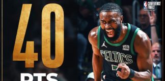 Wyniki NBA: 40 punktów Browna, kontuzja Haliburtona i pewna wygrana Celtics!