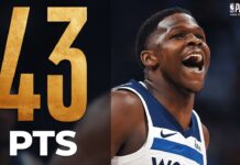 Wyniki NBA: Pierwszy półfinał dla Timberwolves, 43 punkty Edwardsa