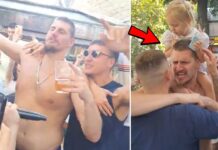 NBA: Ale impreza! Jokić z drinkiem i bez koszulki. Tak się bawi reprezentacja Serbii!