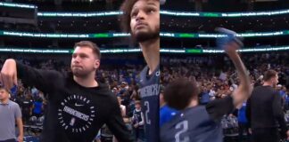 NBA: Niewiarygodny rzut Luki Doncicia! Trafił przez całe boisko!