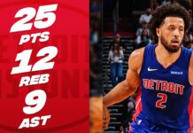 Wyniki NBA: Cade Cunningham otarł się o triple-double, game-winner Kaia Jonesa