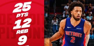 Wyniki NBA: Cade Cunningham otarł się o triple-double, game-winner Kaia Jonesa