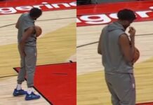 NBA: Co on wyprawia!? Czy Embiid uważa, że to jest zabawne?