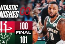 Wyniki NBA: Game-winner Lillarda, zwycięski blok Danielsa, 39 punktów Barretta