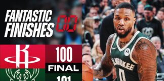 Wyniki NBA: Game-winner Lillarda, zwycięski blok Danielsa, 39 punktów Barretta