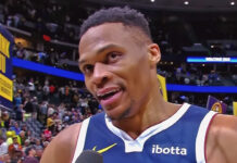 NBA: Russell Westbrook jest wdzięczny Denver Nuggets