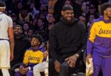 NBA: Anthony Davis pokazał Bronny’emu gdzie jego miejsce. Rozbawił tym LeBrona