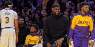 NBA: Anthony Davis pokazał Bronny’emu gdzie jego miejsce. Rozbawił tym LeBrona