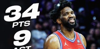 Wyniki NBA: 34 punkty Embiida, kolejne zwycięstwo Cavs, double-double Giannisa