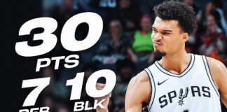 Wyniki NBA: 43 punkty Tatuma i Duranta, double-double z blokami Wemby’ego