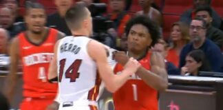 Wyniki NBA: Bójka w Houston. Rzut na zwycięstwo Anthony’ego, kolejna porażka Celtics