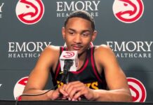 NBA: Pech młodego obrońcy Hawks. Znowu!