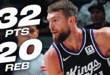 Wyniki NBA: 32 punkty i 20 zbiórek Sabonisa, kluczowy przechwyt Monka