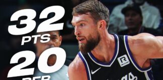 Wyniki NBA: 32 punkty i 20 zbiórek Sabonisa, kluczowy przechwyt Monka