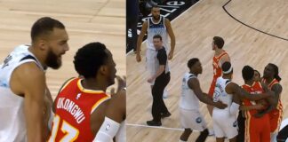 NBA: Gobert cudem uniknął wypadku! Nie przeszkodziło mu to rwać się do bitki