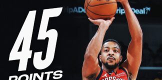 Wyniki NBA: Blamaż Warriors, 45 punktów McColluma