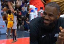NBA: Bronny w akcji, okrzyki “MVP”! LeBron dumny z syna