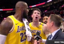 NBA: Austin Reaves broni LeBrona. Chciał wbić szpilkę kibicom, ale chyba nie wyszło