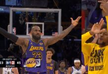NBA: Niesamowity LeBron! Trzy trójki w 40 sekund, a ta ostatnia!