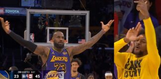 NBA: Niesamowity LeBron! Trzy trójki w 40 sekund, a ta ostatnia!