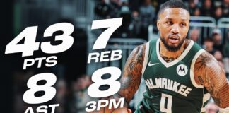 Wyniki NBA: 43 punkty Lillarda, triple-double Cunninghama, przełamanie Rockets