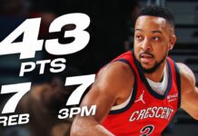 Wyniki NBA: Herro sam przeciwko Mavs, 43 punkty McColluma, świetny duet Powell-Harden