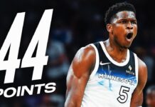 Wyniki NBA: 44 punkty Edwardsa, błysk Luki Doncicia, Celtics zatrzymali Nuggets