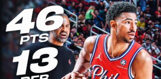 Wyniki NBA: 46 punktów Grimesa, szalony rzut na zwycięstwo Toppina, Sochan wyrzucony