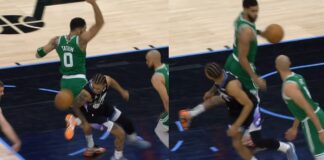 NBA: Jayson Tatum jak Lionel Messi! Niesamowita akcja!