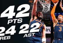 Wyniki NBA: Triple-double Townsa i Harta, Butler przegrał w Miami, 60 zwycięstw Thunder