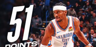 Wyniki NBA: 51 punktów Shaia, zwycięski rzut LeVerta, kontuzja Irvinga