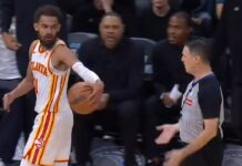 NBA: Trae Young zakpił z sędziów, wyleciał z boiska