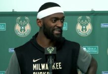 NBA: Zaskakujący wypadek skrzydłowego Bucks. Zaliczył „mokre” lądowanie