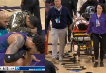 NBA: Chwile grozy w Charlotte. Zawodnik NBA odwieziony do szpitala po fatalnym upadku