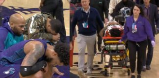 NBA: Chwile grozy w Charlotte. Zawodnik NBA odwieziony do szpitala po fatalnym upadku