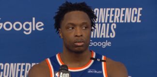 NBA: Straszliwie sam? OG Anunoby na pomeczowej konferencji