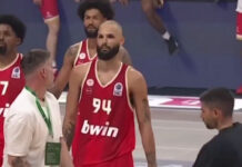 Obsceniczny gest Fourniera. Kibice rywala chcieli go dopaść