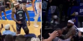 Cousins nie wytrzymał i chciał się bić. Kibice oblali go piwem