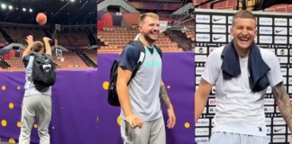 Nigdy nie zakładaj się z Luką Donciciem! Nagraliśmy jego niewiarygodne rzuty na treningach!