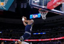 NBA: Piękny wsad Gordona ozdobą meczu Nuggets z Suns