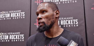 NBA: Durant znów się tłumaczy. To on zamienił Warriors w zwycięzców? Kevin Durant – skrzydłowy Houston Rockets